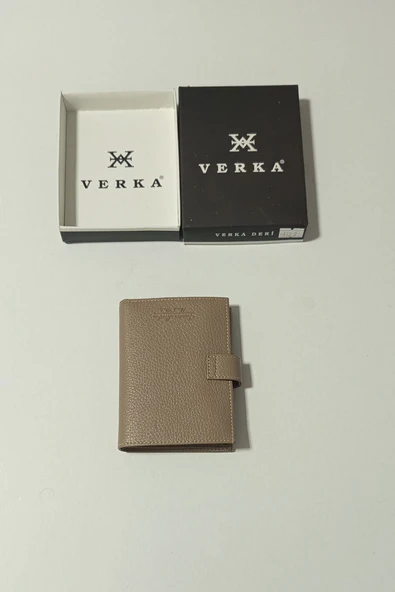 Verka Hakiki Deri Çıtçıtlı Vizon Cüzdan - Resim 2