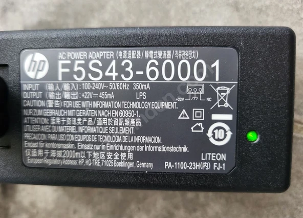 HP DESKJET 2130 3630 3635 3700 1115 YAZICI ADAPTÖR - F5S43-60001 ürün görseli 1