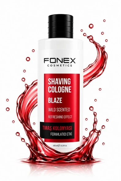 Fonex Ferahlatıcı Tıraş Kolonyası 600 ml Blaze Kırmızı ürün görseli 1