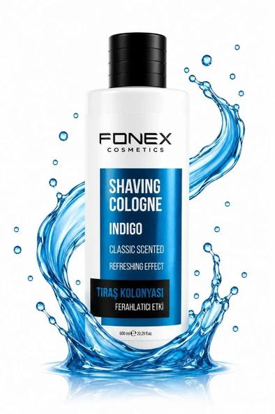 Fonex Ferahlatıcı Tıraş Kolonyası 600 ml Indigo Mavi ürün görseli 1