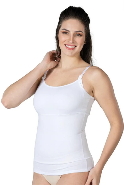 Beyaz MI Emay 1402 Modal Cotton Emzirme Atlet Korse ürün görseli 1