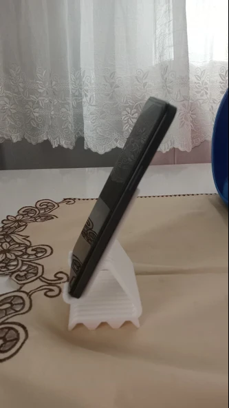 MASA ÜSTÜ DESENLİ TELEFON STANDI - Resim 3