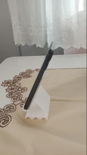 MASA ÜSTÜ DESENLİ TELEFON STANDI - Resim 4
