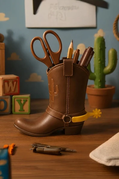 Toy Story - Oyuncak Hikayesi Woody'nin Botları Tasarımlı Kalemlik (17x16cm) ürün görseli 1