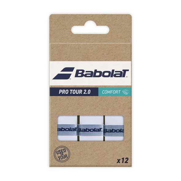 Babolat Pro Tour 2.0 12'li Beyaz Tenis Gribi ürün görseli 1