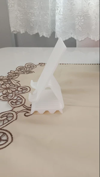 MASA ÜSTÜ DESENLİ TELEFON STANDI - Resim 5