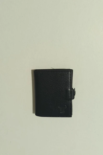 ToroNero Kompakt Trifold Siyah Cüzdan - Resim 5
