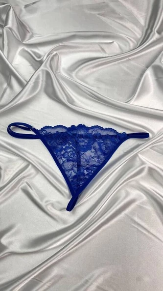 Transparan Dantel Tanga Külot V6500 - Resim 7