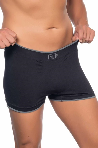 Siyah MI Emay 2104 Soft Erkek Boxer - Resim 2