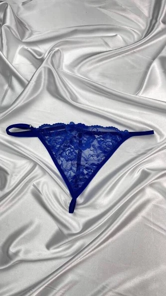 Transparan Dantel Tanga Külot V6500 - Resim 8