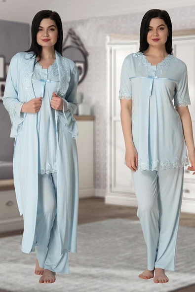 Effortt 5034 Sabahlıklı Lohusa Pijama Takımı ürün görseli 1