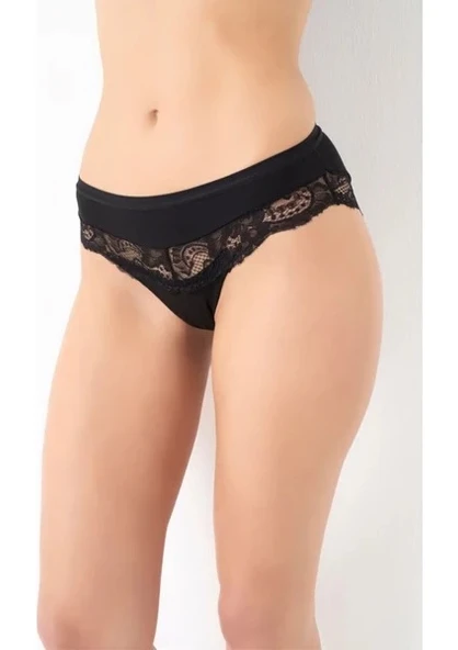 G-Box 932 Bayan Dantel Detaylı Cotton Bikini Külot - Resim 2