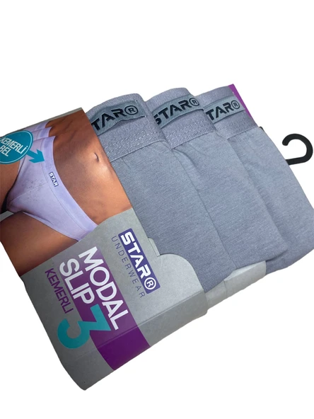 Star 109 Erkek 3'lü Modal Slip - Resim 3