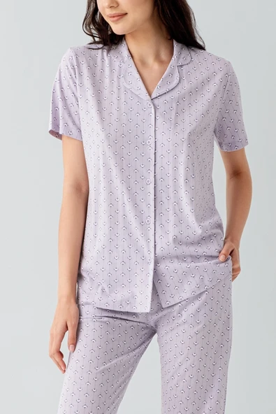 Arnetta 3552-S Kadın Gömlek Pijama Takım - Resim 3