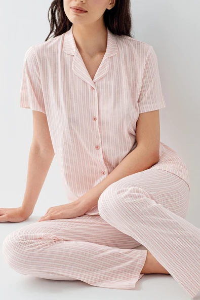 Arnetta 3594-S Kadın Gömlek Pijama Takım - Resim 3