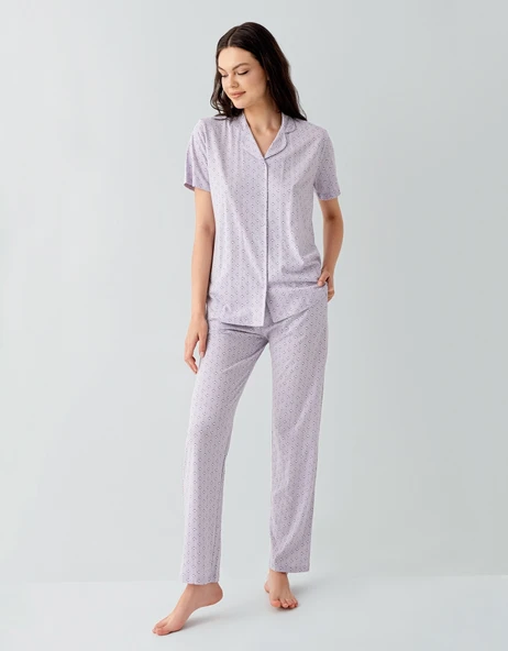 Arnetta 3552-S Kadın Gömlek Pijama Takım - Resim 2