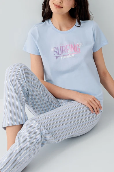 Arnetta 3598-S Kısa Kol Pijama Takımı - Resim 3