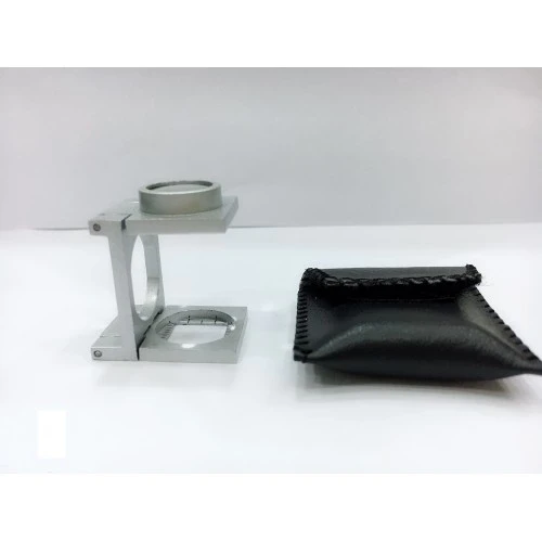 1cm Full Çelikkaplı Full Çelik Kaplı Katlamalı Büyüteç Th9008a ürün görseli 1
