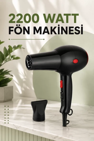 Soğuk ve Sıcak Üfleme Özellikli AC Motorlu Saç Kurutma Makinesi ürün görseli 1