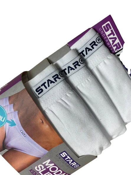 Star 109 Erkek 3'lü Modal Slip - Resim 4