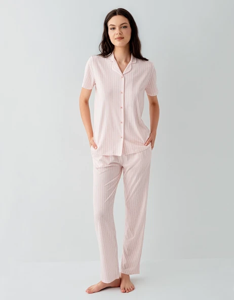 Arnetta 3594-S Kadın Gömlek Pijama Takım - Resim 2