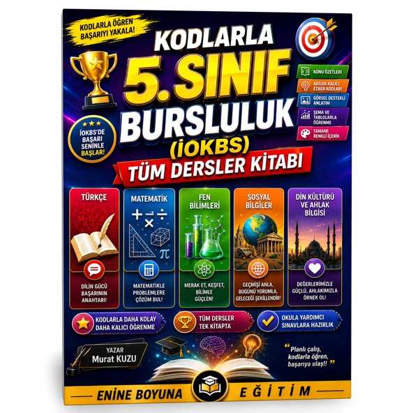 KODLARLA 5. SINIF BURSLULUK (İOKBS) TÜM DERSLER KİTABI ürün görseli 1