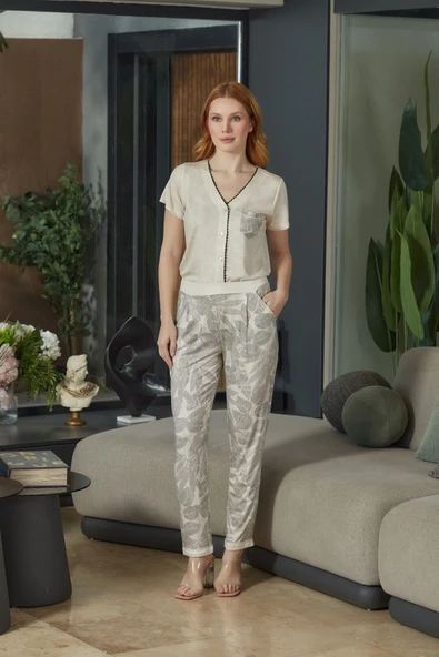 Aqua 26602 Kadın Kısa Kol Pijama Takımı ürün görseli 1