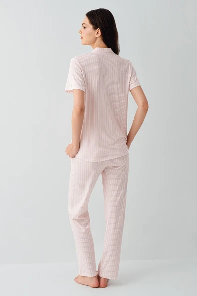 Arnetta 3594-S Kadın Gömlek Pijama Takım - Resim 4
