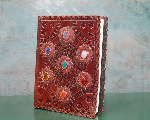 Taşlı Deri Defter Ksk3150 ürün görseli 1