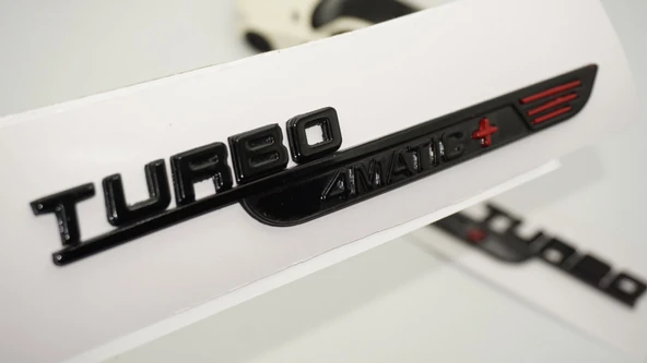 DK Tuning Turbo 4 Matic+ Plus Siyah Çamurluk Yanı Logo Benz İle Uyumlu ürün görseli 1