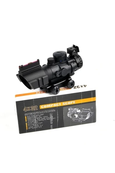 Spıke 4x32 Kırmızı Işıklı  Dürbünü 4x32 ürün görseli 1
