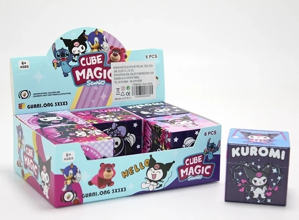 Kuromi Baskılı Zeka Küpü - Karakter Tasarımlı Küp Oyuncak Alk4009 ürün görseli 1