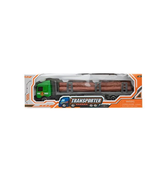 Express Wheels Die Cast Metal Kütük Taşıyan Tır ürün görseli 1