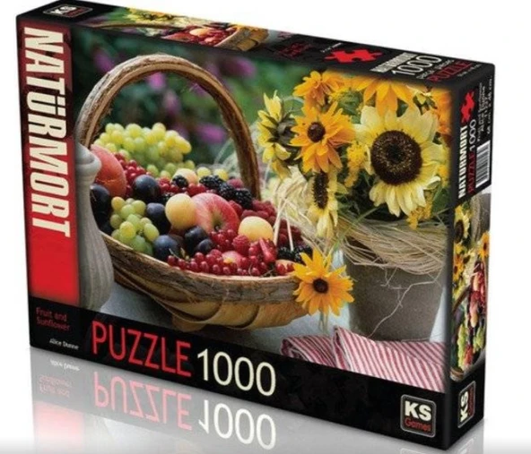 KS Puzzle 1000 Parça Fruit and Sunflower ürün görseli 1