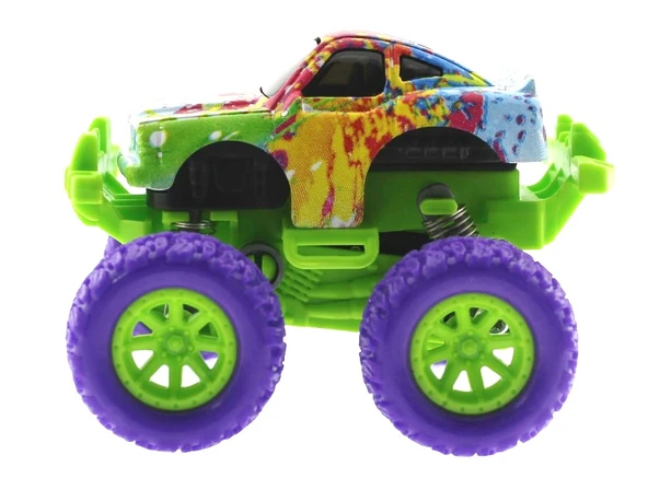 Die Cast Batik Desenli Mor Teker Araba - Resim 6