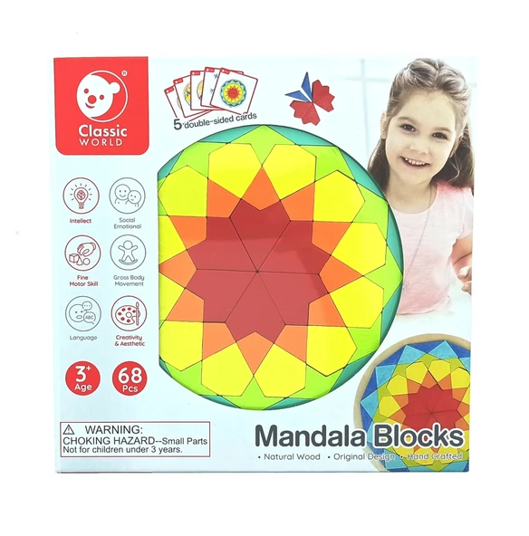 Classic World Ahşap 3D Puzzle ve Mandala Bulmaca - Resim 2