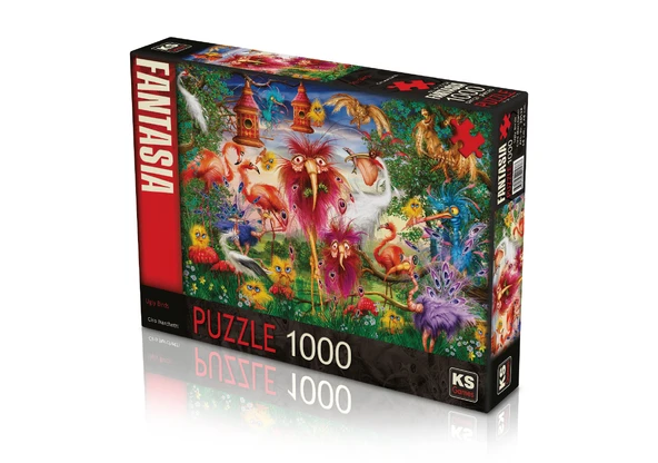 KS Puzzle 1000 Parça Ugly Birds Çirkin Kuşlar ürün görseli 1