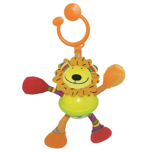 Biba Toys Çıngırak ve Dişlikli Aslan Puset Oyuncağı ürün görseli 1