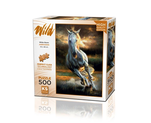 KS Puzzle 500 Parça Wild White Storm ürün görseli 1