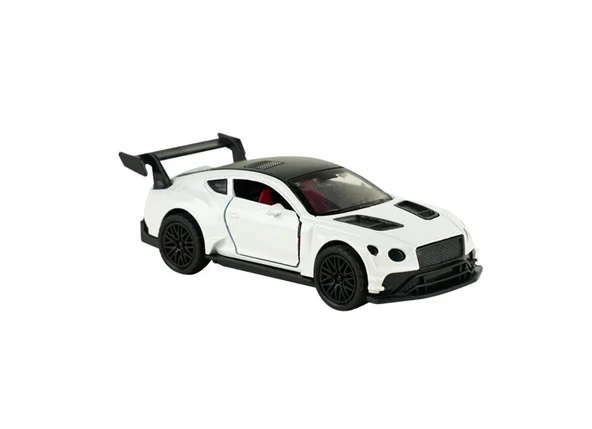 Die Cast Metal Çek Bırak Beyaz Yarış Arabası ürün görseli 1