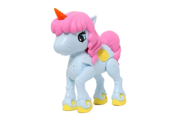 Sesli ve Işıklı Pembe Yeleli Unicorn - Resim 2
