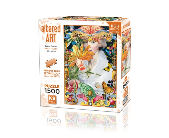 KS Puzzle 1500 Parça Altered Art Secret Garden ürün görseli 1