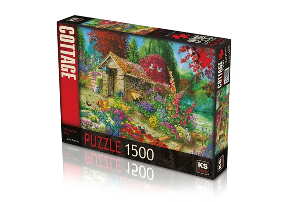KS Puzzle 1500 Parça The Garden Shed ürün görseli 1