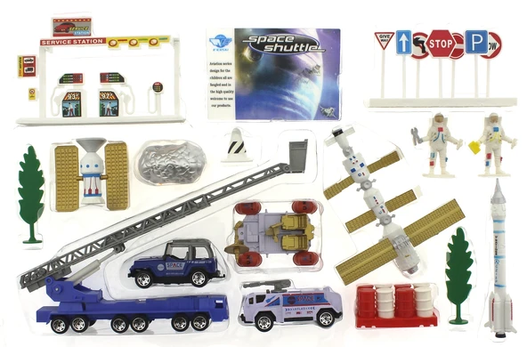 Die Cast Merdivenli Uzay Seti 30 Parça  Jp8106 - Resim 2