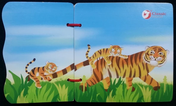 Classic World Ahşap Hayvan Ailesi Kitabım - Resim 2