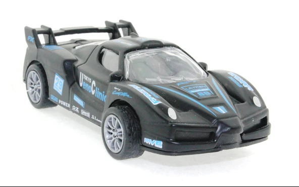Die Cast Çek Bırak Metal Siyah Yarış Arabası 88 ürün görseli 1