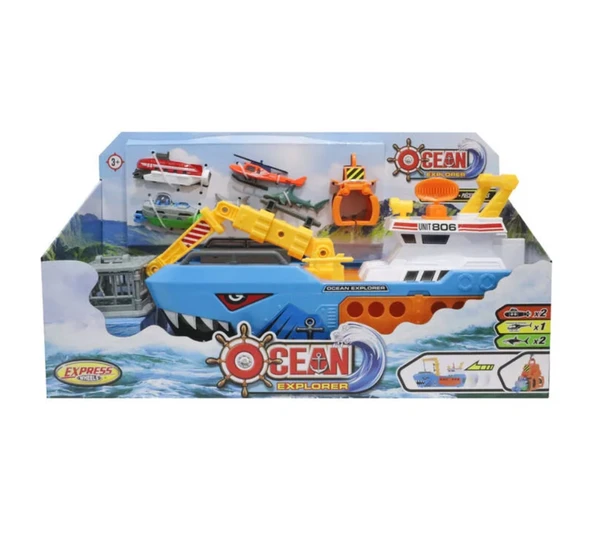 Express Wheels Okyanus Kaşifi 8 Parça Keşif Gemisi ürün görseli 1