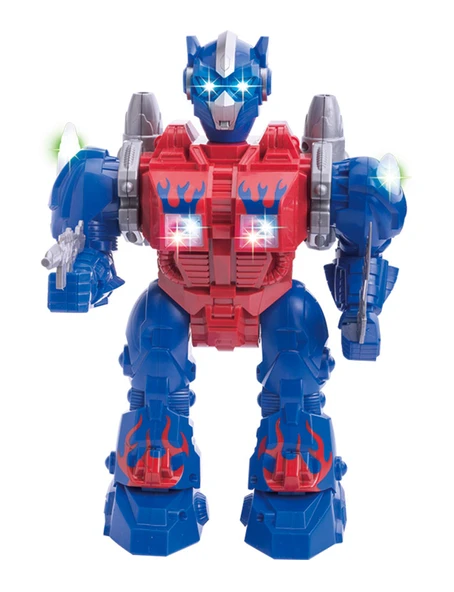 Hareketli Sesli ve Işıklı Füze Atan Robot ürün görseli 1