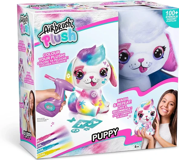 Airbrush Plush Boyanıp Yıkanabilen Peluş Köpek ürün görseli 1
