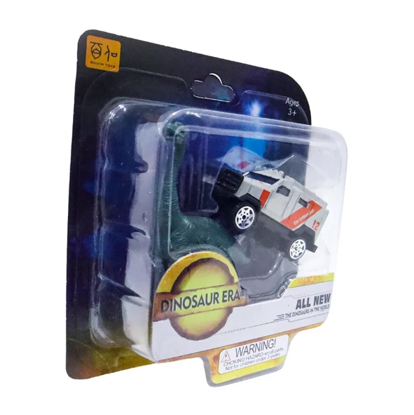Die Cast Metal Jip ve Brontosaurus - Resim 2